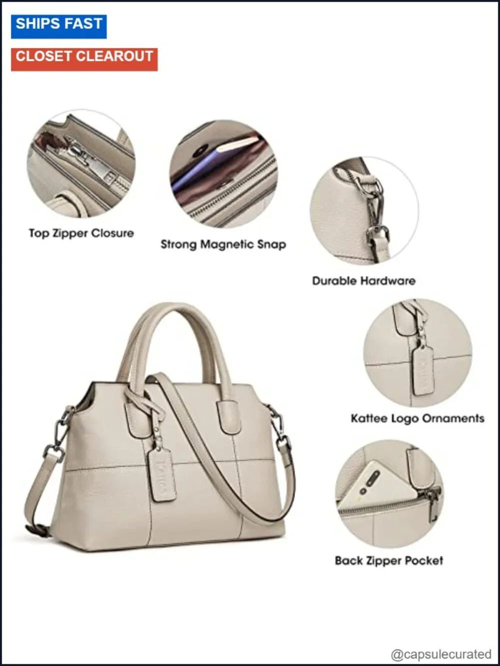 Top Grain Pebbled Cowhide Leather Handbag Soft Hobo Shoulder Crossbody Purse